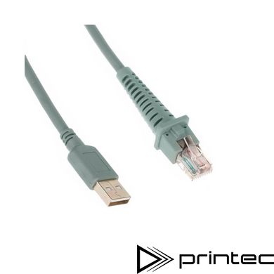 Coiled 2m USB провод для сканера штрих кодов Datalogic (90A052043)