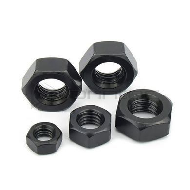 Гайка М4 класс прочности 8.8, шестиугольная, стандарт DIN 934, M4 8.8 Nut