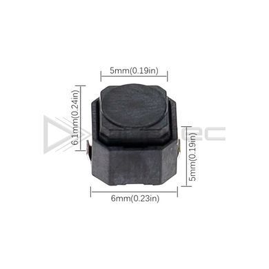 Бесшумная кнопка 2PIN 6*6*5 мм SMD 2 контакта, TS-051A