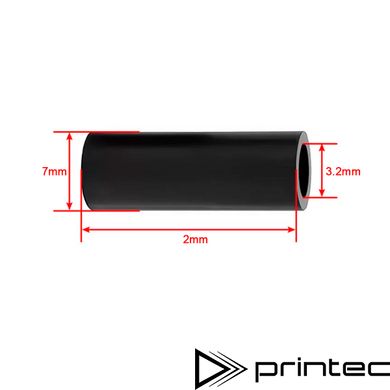 Пластиковая проставка 2мм под болт M3 Ø7*3.2*2 Черная изоляционная колонна ABS