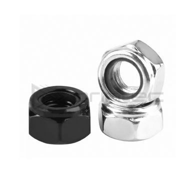 Чорна стопорна гайка М3, Steel Self-Locking Nut DIN 985 M3 4.8 Nut