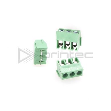 Винтовой клеммник KF350-3P 3.5мм зеленый 300V 10A 3PIN