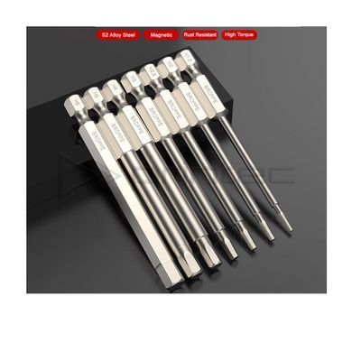 Біта H8 BROPPE L=75мм посилена шестигранна 1/4" HEX