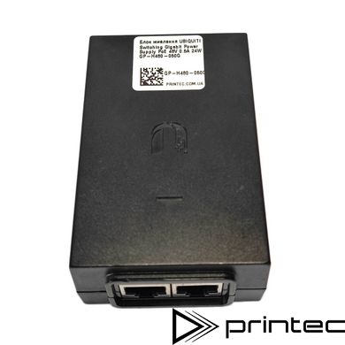 Блок питания UBIQUITI Switching Gigabit Power Supply PoE 48V 0.5A 24W GP-H480-050G GP-H480-050G фото