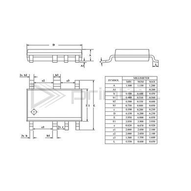 Силовой ключ KP311BWG, PWM-контроллер питания, ASOP-7
