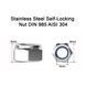 Нержавіюча самоконтруюча гайка М5 Stainless Steel A2 Self-Locking Nut M5 DIN 985 AISI 304