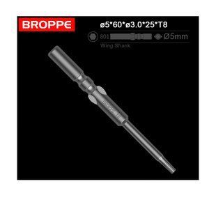 Біта TORX T8 L=60 мм з круглим хвостовиком &Oslash;5 мм стандарт 801 Wing Shank BROPPE