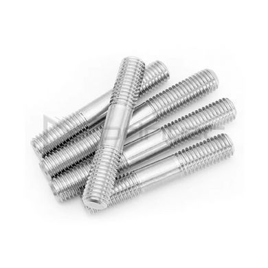 Нержавіюча шпилька М5 L=100мм з різьбовим кінцем M5x100 Stainless Steel A2 Pin DIN 835 AISI 304
