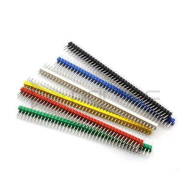 Дворядна гребінка контактів PLS 2x40P 2.54mm Біла