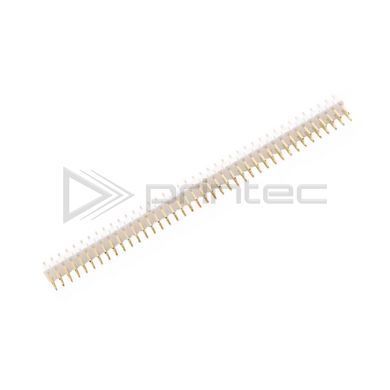 Двухрядная гребёнка контактов PLS 2x40P 2.54mm Белая