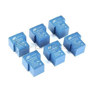 Реле Songle SLA-05VDC-SL-C 30A 5В 6 контактов T90