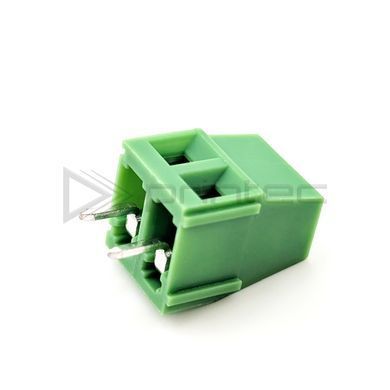 Терминал винтовой клеммник KF128-2P 5.08мм зеленый 300V 10A 2PIN
