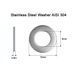 Нержавіюча шайба M5 DIN 125 сталь A2 M5x10x0.8 Stainless Steel Washer AISI 304