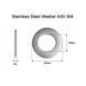 Нержавіюча шайба M10 DIN 125 сталь A2 M10x20x2 Stainless Steel Washer AISI 304