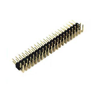 Роз&rsquo;єм PLD штирьовий дворядний кутовий 2.54 мм, мідь, 2x40 PIN