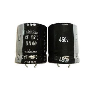 Конденсатор електролітичний Nichicon 120мкФ 450В 25&times;30 мм Nippon Chemi-Con 105&deg;C