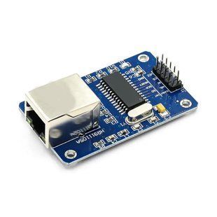 Модуль Ethernet-контролера ENC28J60, SPI, 10 Мбіт/с, RJ45