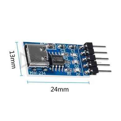 Преобразователь USB Type-C в UART (TTL) на базе CH340N