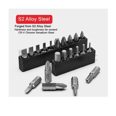 Бита T10 TORX L=25мм усиленная S2 1/4" HEX BROPPE