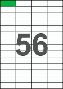 52,5&times;21,2мм Самоклеящаяся бумага А4, 56 Этикеток на листе, Упаковка 100 листов