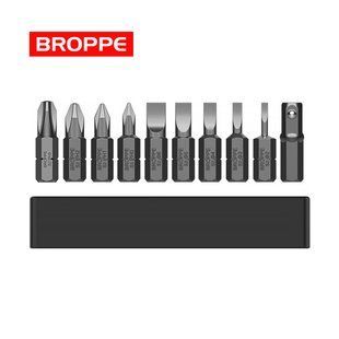 Набір біт SL + PH BROPPE + перехідник HEX-Square 1/4" L=25мм, 10 шт.