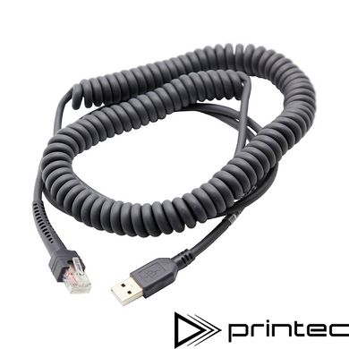 Coiled 4.57m USB кабель для сканерів Motorola Symbol / Zebra (CBA-U09-C15ZAR)