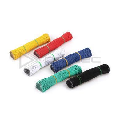 Перемычки для макетных плат 10 см (синие), 24AWG, 300V, 80&deg;C, 100 шт/уп
