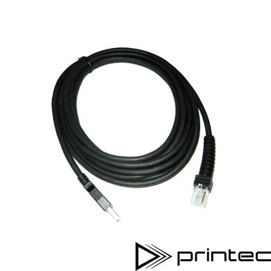 USB кабель до сканера штрих кодів Datalogic, 8-0734-10 USB провод для сканера штрих кодов Datalogic, 8-0734-10