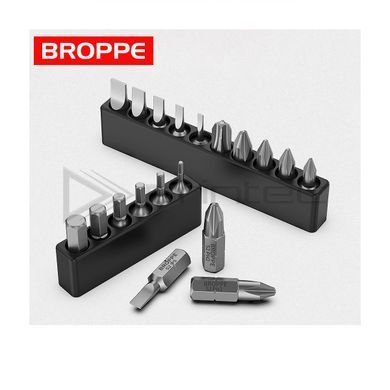 Набор бит H (Hex) + S (Square) BROPPE L=25мм, 10 шт.