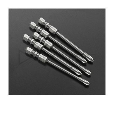 Набір біт PH для шуруповерта та гайковерта L=75мм, 10шт. Philips Impact 1/4" HEX BROPPE