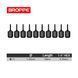 Біта T5 TORX L=18мм коротка посилена S2 BROPPE 1/4" HEX