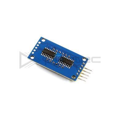 LED-сегментный дисплей 4-разрядный 0.36" 3461BS-1 с драйвером 595, красный, последовательный интерфейс