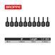 Біта T6 TORX L=18мм коротка посилена S2 BROPPE 1/4" HEX