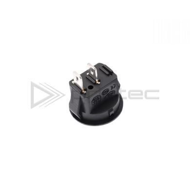 Переключатель KCD11 красный с подсветкой, 2 контакта, 2 позиции, On-Off, 220V (верх круглый, низ квадрат)