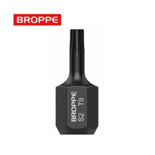 Біта T9 TORX L=18мм коротка посилена S2 BROPPE 1/4" HEX
