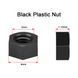 Пластикова гайка М2 Чорна нейлонова шестикутна, M2 Black plastic nut