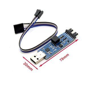 Ізольований перетворювач USB - UART (TTL) на чипі CP2102, магнітна ізоляція T122M31, 3.3V/5V
