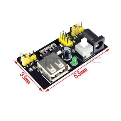Модуль живлення MB-102 для макетної плати 3.3V / 5V для Arduino