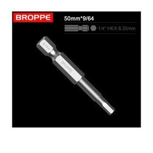 Біта шестигранна дюймова 9/64 BROPPE L=50мм 1/4" HEX