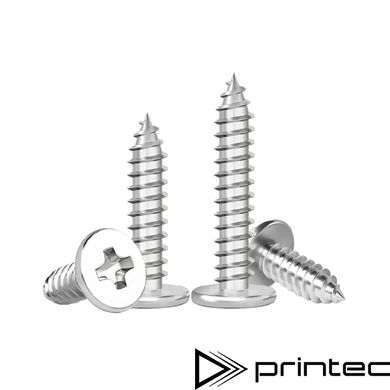 Нержавеющий шуруп М2.6 16мм с плоской головкой и шлицем PH, саморез M2.6x16 AISI 304 Screw