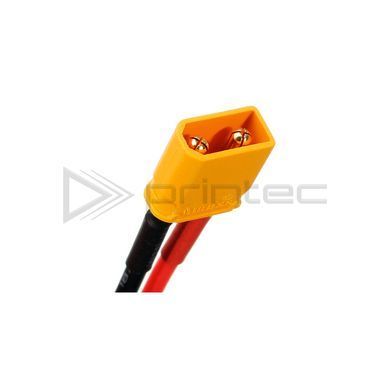 Amass XT30U.016 мама-тато XT30 штекер і гніздо з силіконовим кабелем 16AWG 10 см конектор для батарей, жовтий, XT30U-M/F