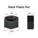 Пластикова гайка М6 Чорна нейлонова шестикутна, M6 Black plastic nut