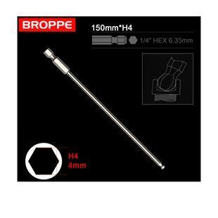 Біта H4 з кульовою головкою BROPPE L=150мм посилена шестигранна 1/4" HEX