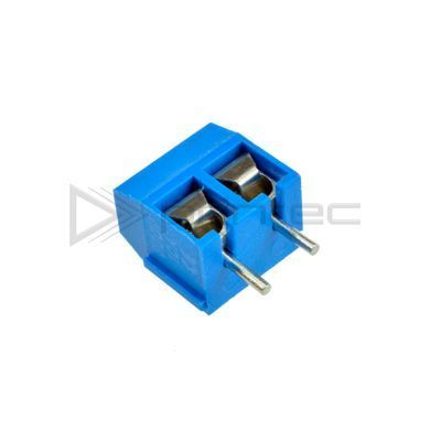Клеммник двухконтактный винтовой KF301-2P шаг 5.08 мм, 15A, 300V (клеммная колодка)