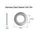 Нержавіюча шайба M2.5 DIN 125 сталь A2 M2.5x6x0.5 Stainless Steel Washer AISI 304