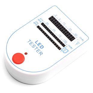 Тестер світлодіодів LED із батареєю та 10 тестовими діодами