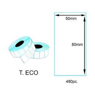 Термоетикетка 50x80мм 480шт. Т.ЕКО (T.ECO Thermal Labels)