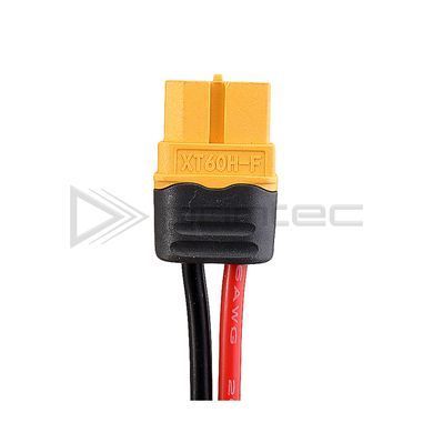 Amass XT60H-F.012 коннектор мама с защитным кожухом и силиконовым кабелем 12AWG, длина 10 см, гнездо XT60H