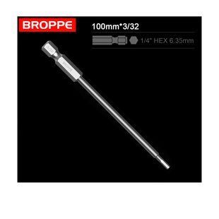 Біта шестигранна дюймова 3/32 BROPPE L=100мм 1/4" HEX
