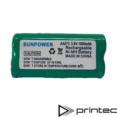 Акумуляторна батарея SUNPOWER 3.6V 1000mAh для сканера штрих кодів Zebra / Motorola Symbol LS4278, LI4278, DS6878